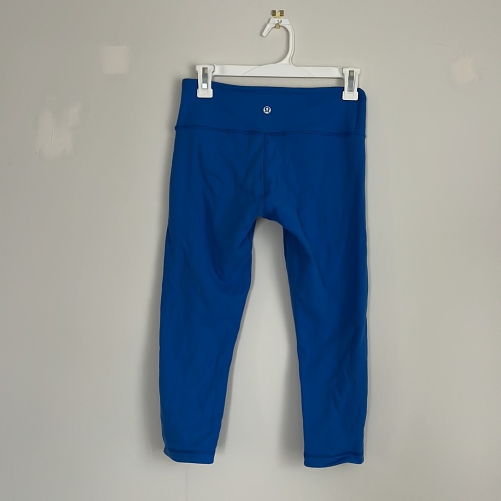 lululemon reversible cobalt crop legging